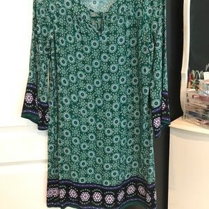 Boho Green Dress